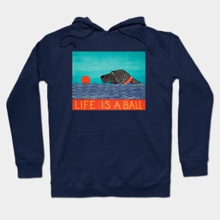 Stephen Huneck Life is a Ball Dog Hoodie